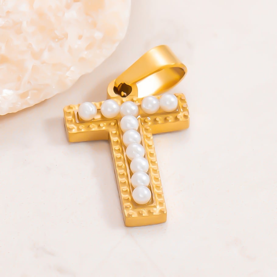 1 Piece Modern Series All-Match Letter Stainless Steel Gold Color DIY Women's Pendants Picture11