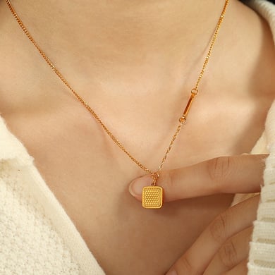 1 Piece Simple Series Chic Heart Stainless Steel 18K Gold Color Plated Women's Pendant Necklaces h5 Picture6