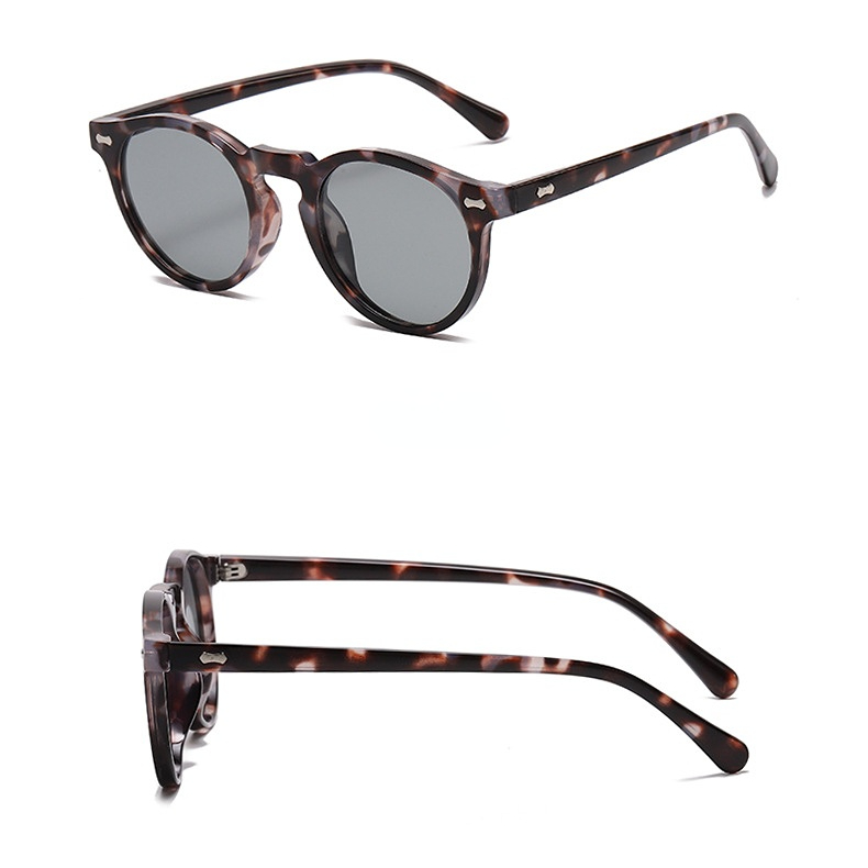 1 paar Simple Series Retro effen kleur hars dames zonnebrillen Afbeelding7