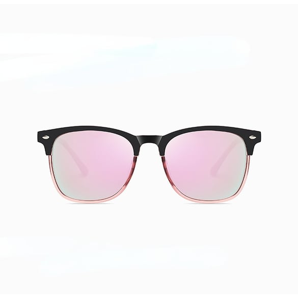 1 Pair Fashionable Series Daily Solid Color Rectangular Resin Women's Polarized Sunglasses