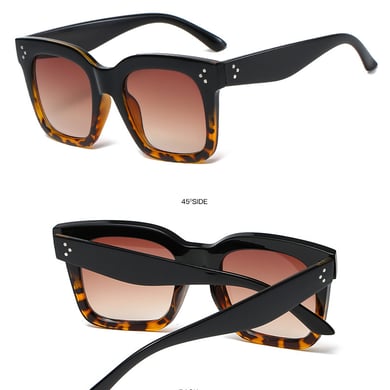 1 Paar Simple Series Alltags-Sonnenbrille aus einfarbigem Kunststoff für Damen h5 Bild7