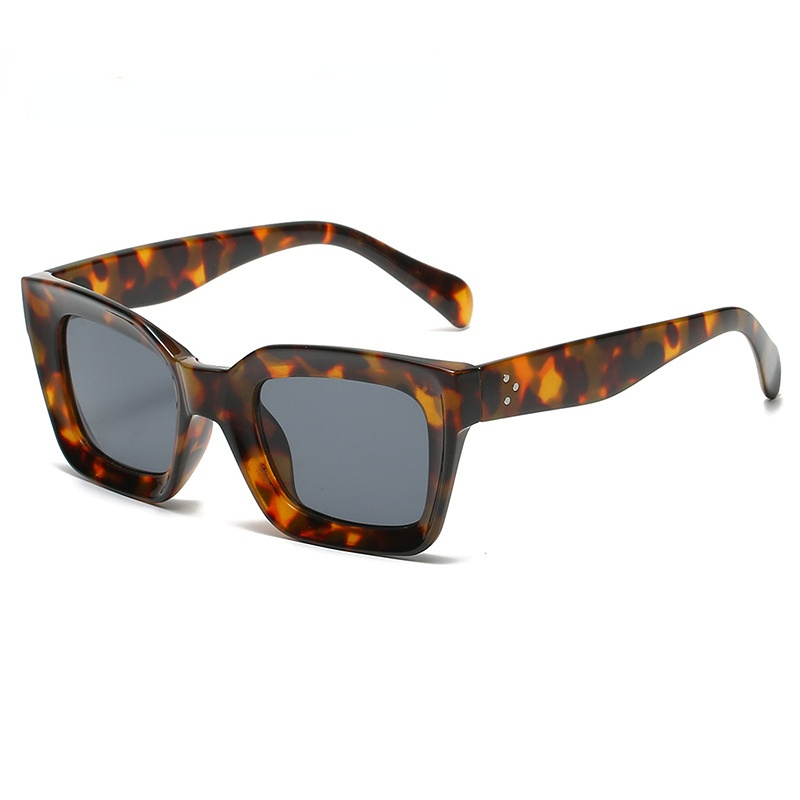 1 Paar Simple Series Alltags-Sonnenbrille aus einfarbigem Kunststoff für Damen Bild4