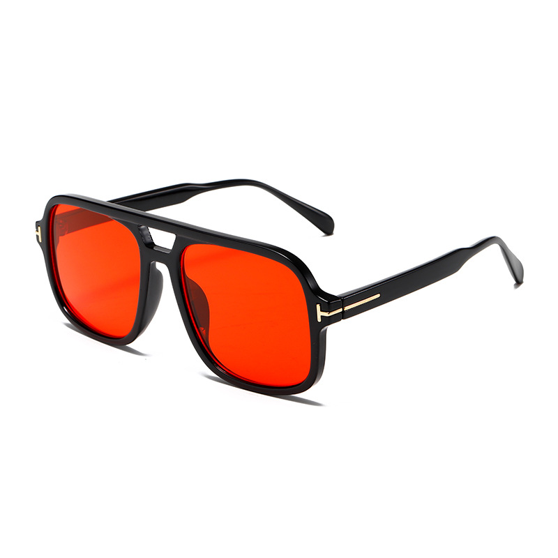 1 Paar Simple Series Alltags-Sonnenbrille aus einfarbigem Kunststoff für Damen Bild5
