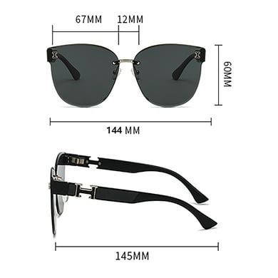 1 Piece Luxurious Series Classic Patchwork Plastic Unisex Sunglasses h5 Picture11