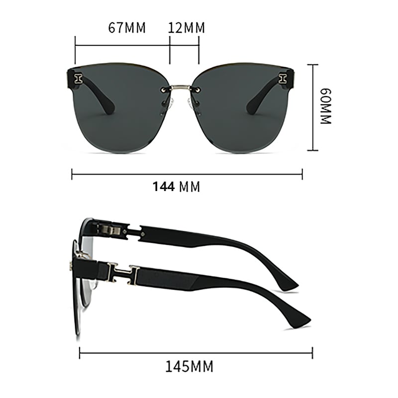 1 Piece Luxurious Series Classic Patchwork Plastic Unisex Sunglasses Picture11