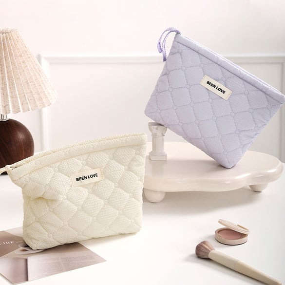 1 paire de sacs simples en polyester de couleur unie pour femmes 2