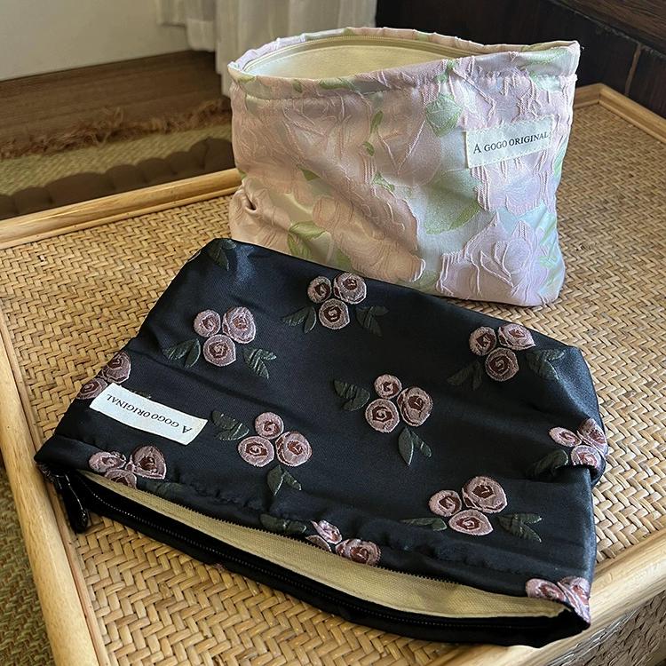 1 Stück Klassische Serie Elegante Blumen Polyester Damentaschen Bild4