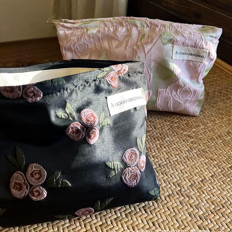 1 Stück Klassische Serie Elegante Blumen Polyester Damentaschen Bild5