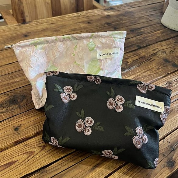 1 pezzo serie classica elegante fiore poliestere borse da donna 2