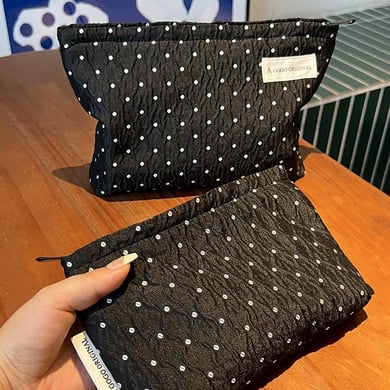 1 Stück Klassische Serie Elegante Polka Dots Polyester Damentaschen h5 Bild8