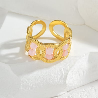 Bracelet pour femme en acier inoxydable, série simple, motif géométrique, 1 pièce h5 Image5