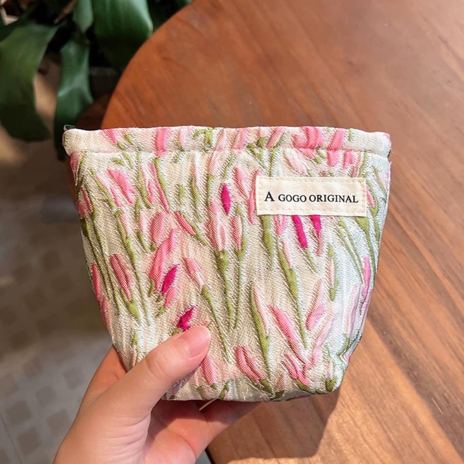 1 Stück Romantische Serie Natürliche Pflanzen Polyester Damentaschen Bild9
