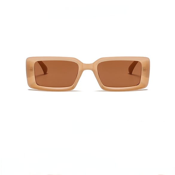 1 paio di occhiali da sole da donna in plastica con stampa leopardata retrò della serie Simple 2