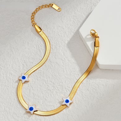 1 Piece Simple Series Daily Eye Stainless Steel Women's Chain Bracelets h5 Picture3