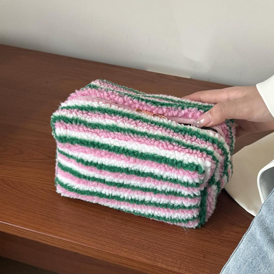 1 Stück Romantische Serie Niedliche Streifen Polyester Damentaschen Bild7