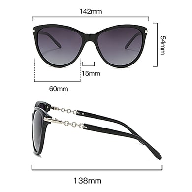 1 Pair Romantic Series Daily Semicircular Patchwork Durable Women's Sunglasses h5 Picture11