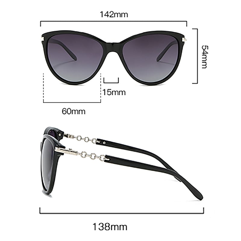 1 Pair Romantic Series Daily Semicircular Patchwork Durable Women's Sunglasses Picture11