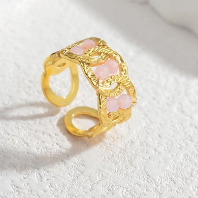 Bracelet pour femme en acier inoxydable, série simple, motif géométrique, 1 pièce h5 Image4