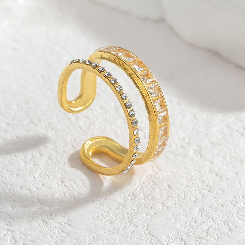 1 Stück Simple Series Tägliche einfarbige Edelstahl-Armreifen für Damen h5Bild5