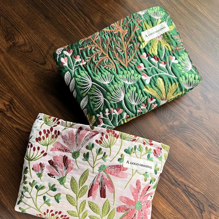 1 Stück Luxuriöse Serie Retro Flower Polyester Damentaschen Bild4