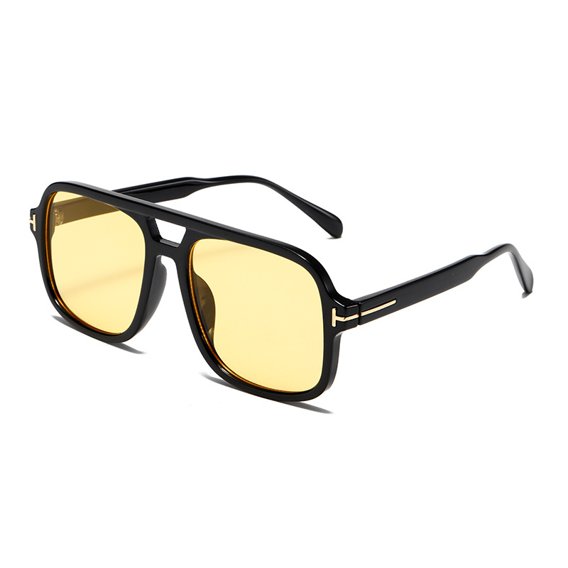 1 Paar Simple Series Alltags-Sonnenbrille aus einfarbigem Kunststoff für Damen Bild7