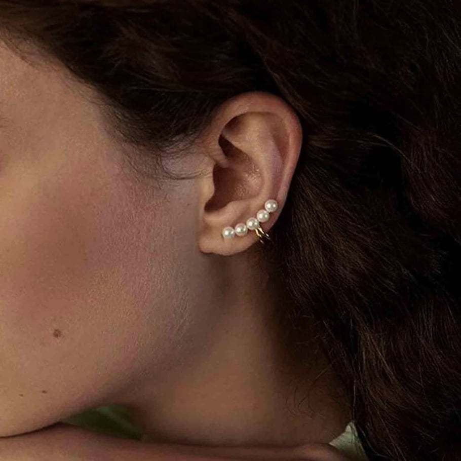1 Pair Elegant Series Exquisite Daily Stainless Steel Gold Color Women's Clip-on Earrings Picture7