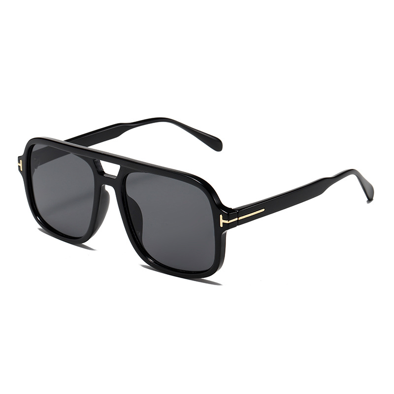 1 Paar Simple Series Alltags-Sonnenbrille aus einfarbigem Kunststoff für Damen Bild6