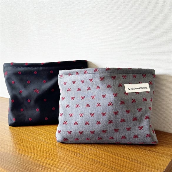 1 pezzo serie romantica dolce fiocco nodo poliestere borse da donna 2