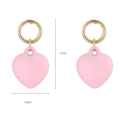 1 Piece Designable Series Sweet Color of Macaron Heart Shape Alloy Women's Beaded Necklaces h5 Picture7