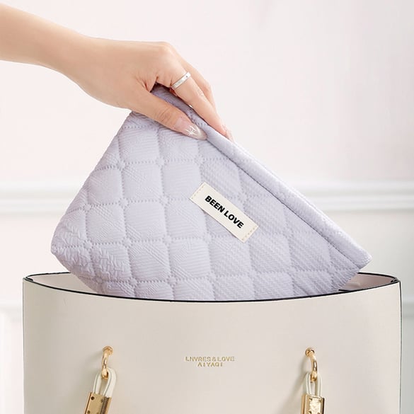 1 paire de sacs simples en polyester de couleur unie pour femmes