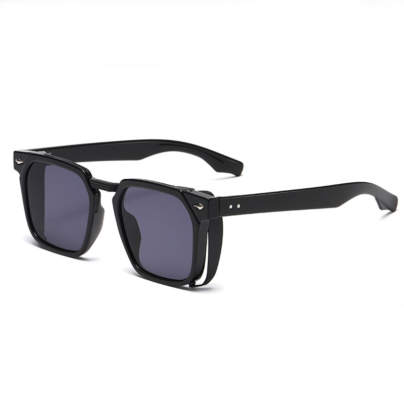 1 Paar Simple Series Alltags-Sonnenbrille aus einfarbigem Kunststoff für Damen Bild6