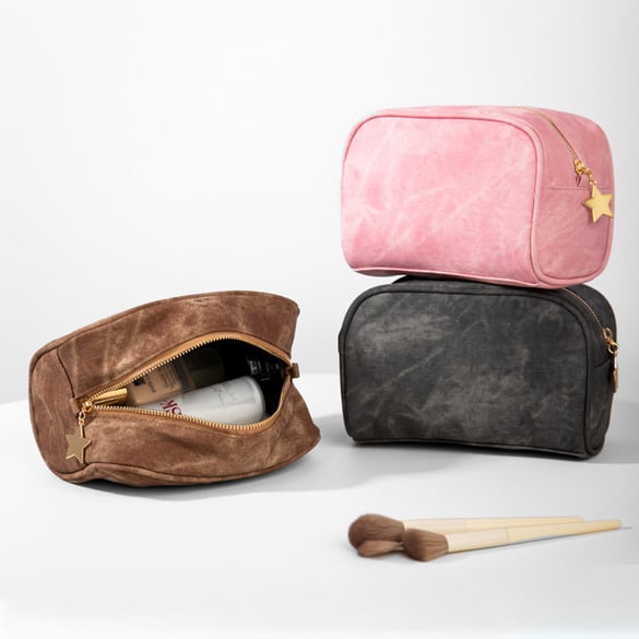 1 Piece Modern Series Durable Casual Mixed Denim Pattern Women's Cosmetic Bags 2