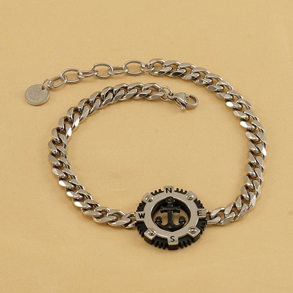1 Pair Hip-hop Trend All-match  Jewelry  Men's Bracelet 2
