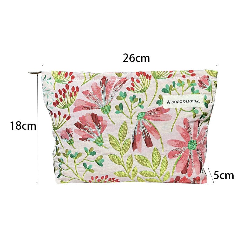 1 Stück Luxuriöse Serie Retro Flower Polyester Damentaschen Bild11