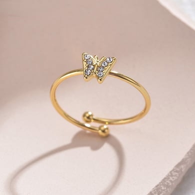 Bague ajustable en acier inoxydable pour femme, série Simple, motif animal simple, 1 pièce h5 Image6