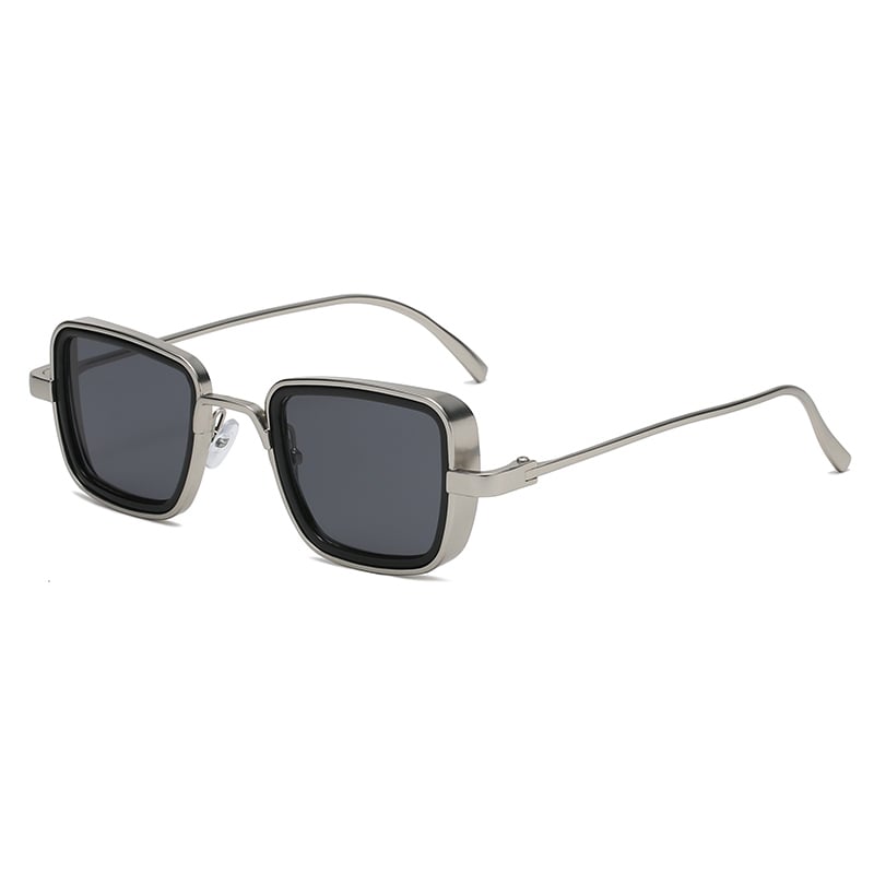 1 Pair Fashionable Series Chic Lightweight Alloy Gold Color Anti-glare Unisex Sunglasses Picture4