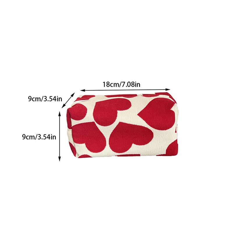 1 Piece Romantic Series Cute Heart Corduroy Women's Bags Picture7