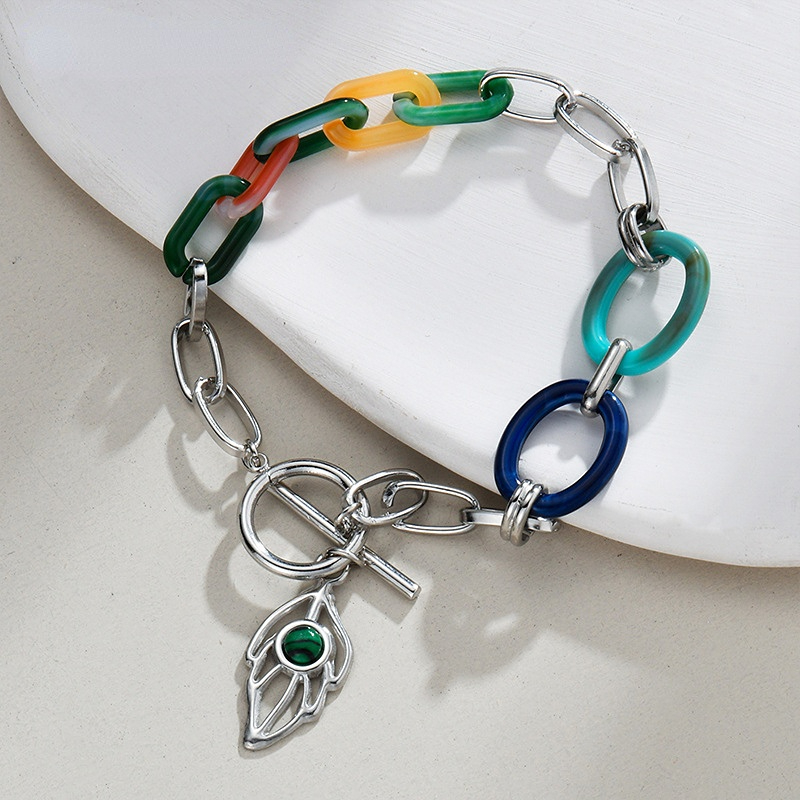 1 Stück Classic Series Daily Plant Edelstahl-Charm-Armbänder für Damen Bild4
