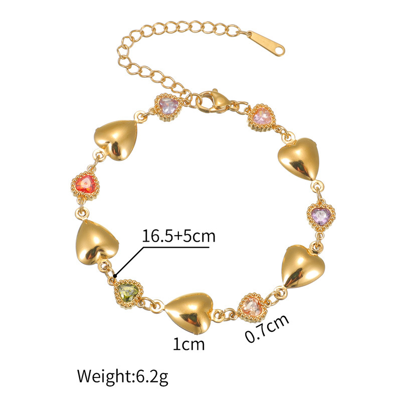1 Piece Simple Series Daily Star Stainless Steel Women's Chain Bracelets Picture6