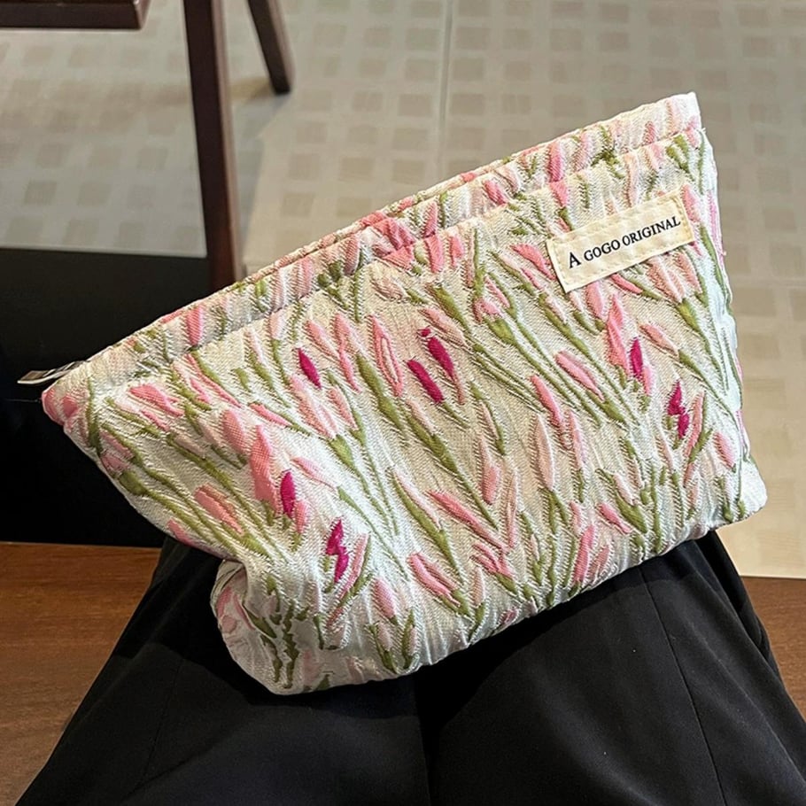 1 Stück Romantische Serie Natürliche Pflanzen Polyester Damentaschen Bild8