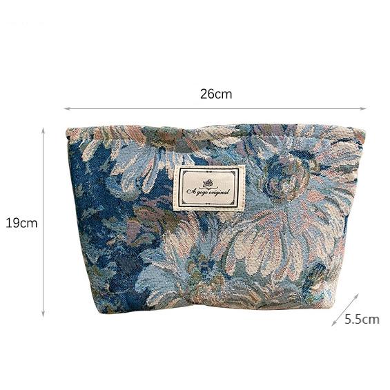 1 Adet Lüks Seri Retro Çiçek Polyester Kadın Çantası Resim6