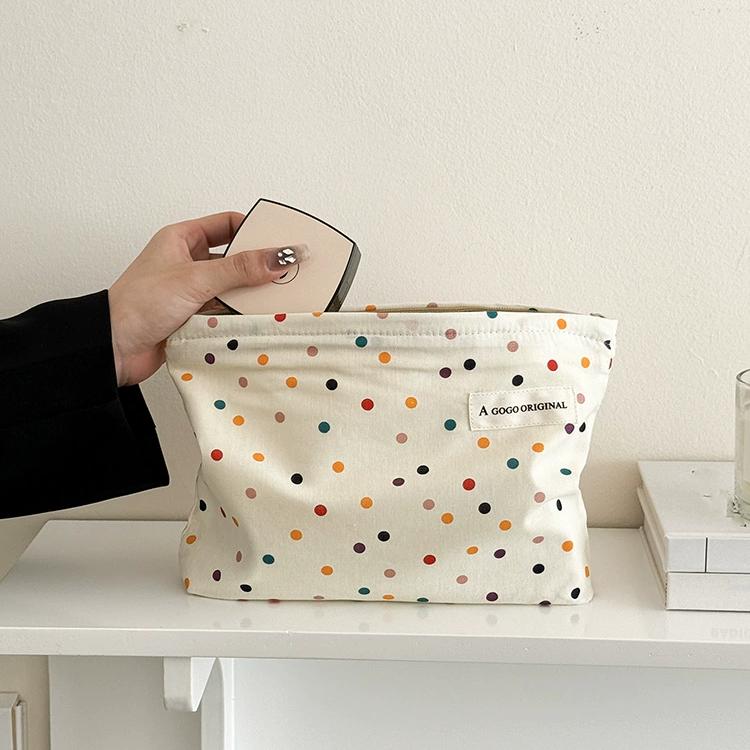 1 Piece Simple Series Elegant Polka Dots Canvas Women's Bags Picture8