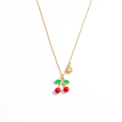 1 pieza de collar con colgante de acero inoxidable dorado con diseño de planta romántica para mujer h5 Imagen8