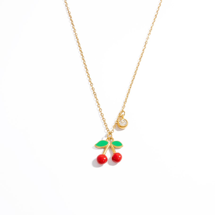 1 pieza de collar con colgante de acero inoxidable dorado con diseño de planta romántica para mujer Imagen8