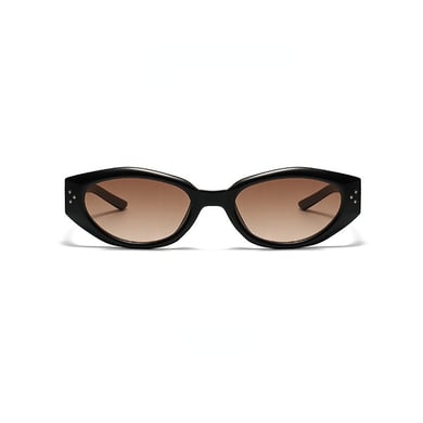 1 Stück Simple Series Retro Volltonfarbe Kunststoff Damen Sonnenbrille h5 Bild4