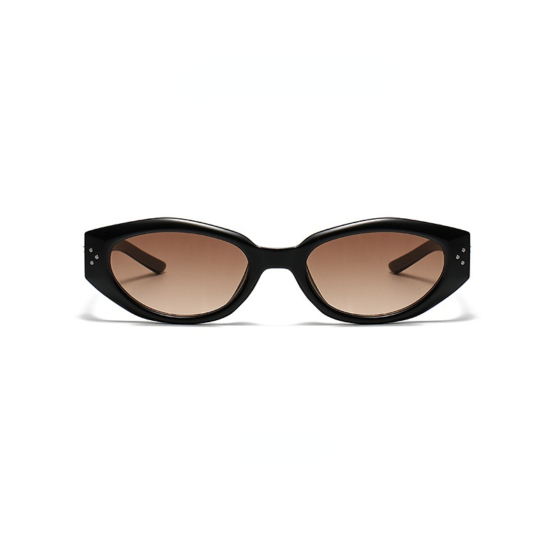 1 Stück Simple Series Retro Volltonfarbe Kunststoff Damen Sonnenbrille Bild4
