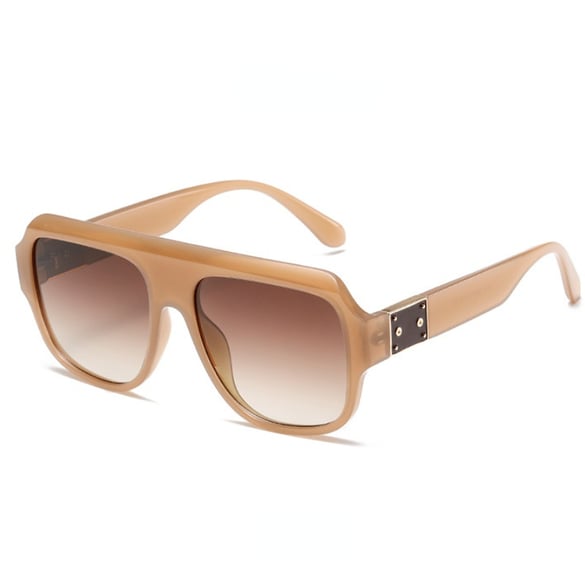 1 Stück Simple Series Casual Solid Color Kunststoff Damen Sonnenbrille 2