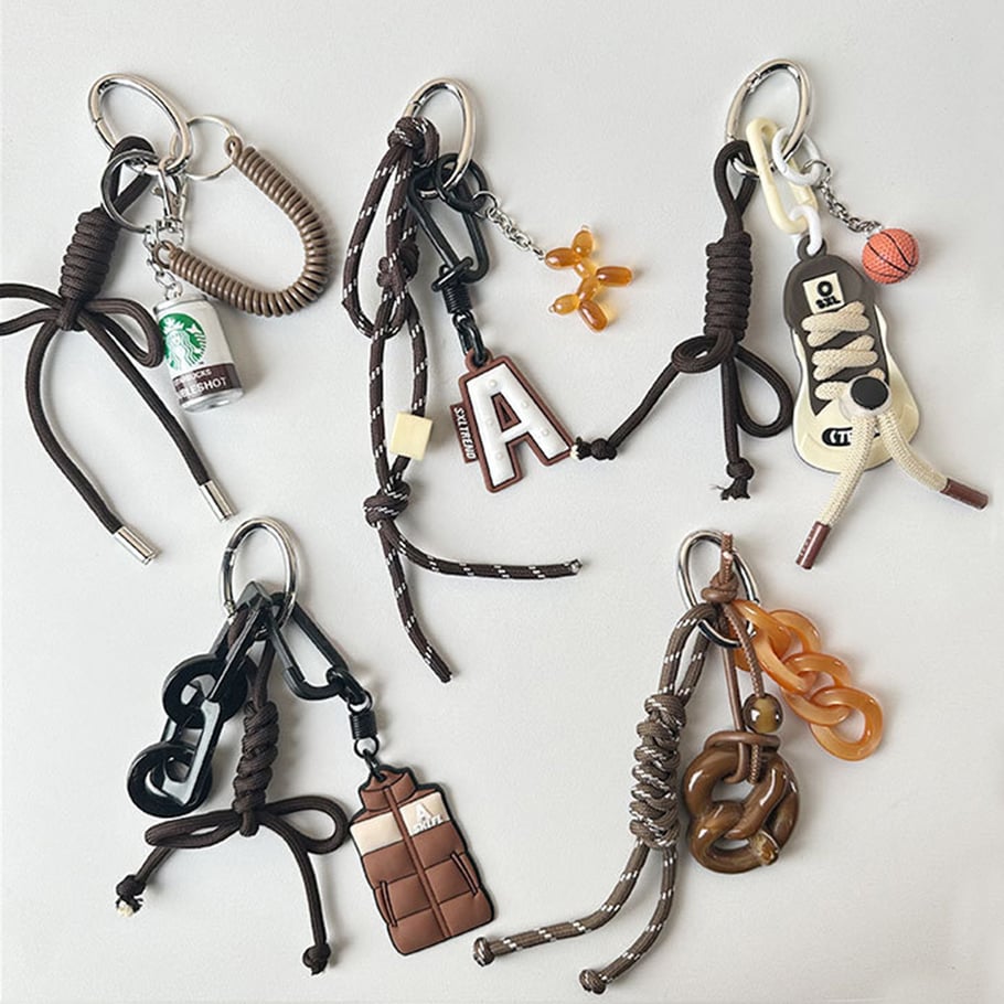 1 Piece Sport Series Brown Color Women's Bag Charms Picture3