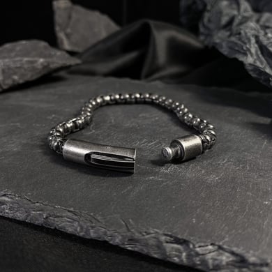 1 Piece Simple Annulus Stainless Steel Men's Chain Bracelets h5 Picture4