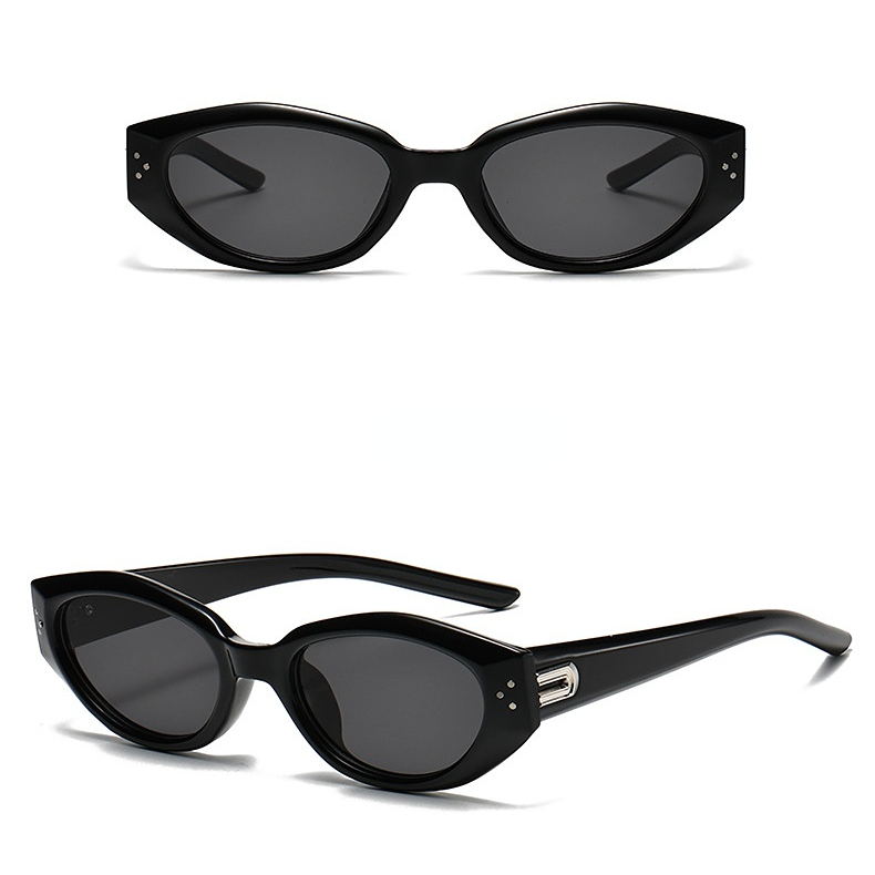 1 Stück Simple Series Retro Volltonfarbe Kunststoff Damen Sonnenbrille Bild8